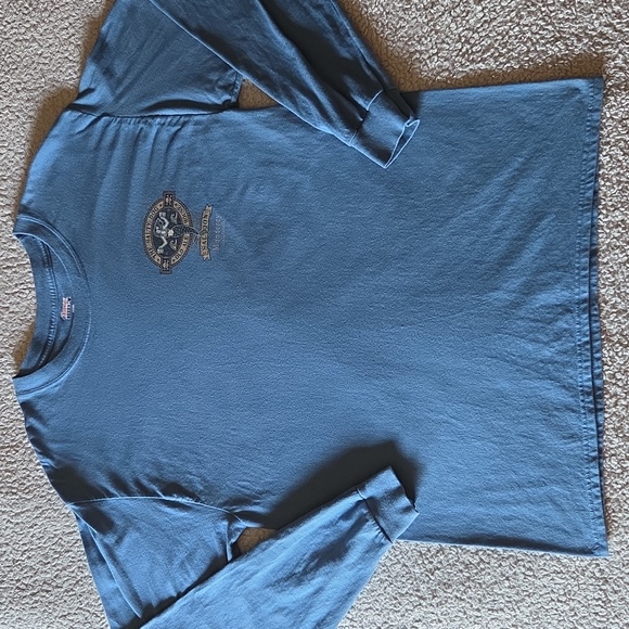 Hanes Beefy Other - The Salty Dog Saloon Mermaid 100% Cotton Long Sleeve Graphic T-shirt